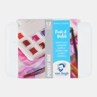 Van Gogh Suluboya Tablet 12'Li  Pınks + Vıolets (Plastik Kutu)