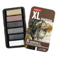Derwent Xl Charcoal 6'Lı Metal Kutu